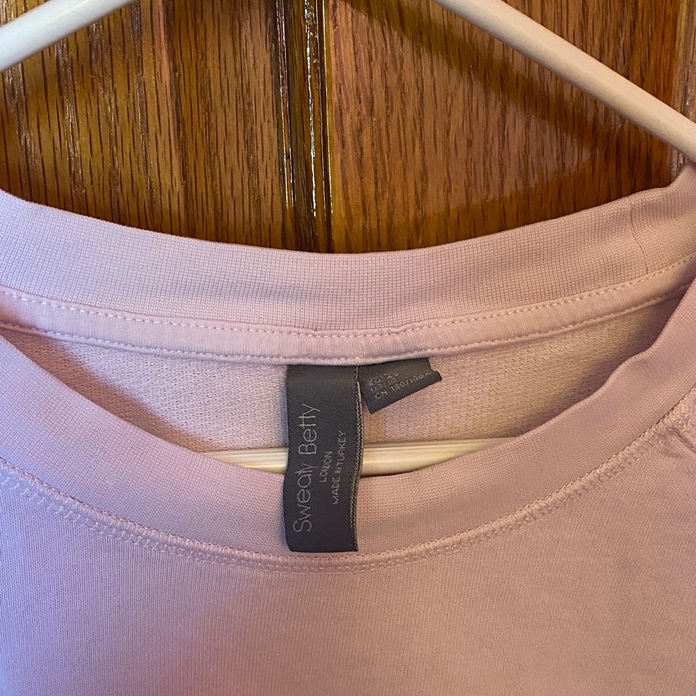 Sweaty Betty Pink Crew Neck Sweater